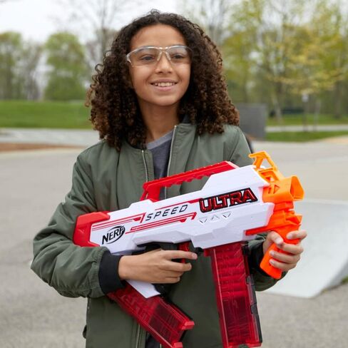 Nerf F4929 Ultra Speed Fully Motorised Blaster, Compatible Only with Nerf Ultra Darts, Multicolor, 24 Nerf AccuStrike Ultra Darts in Saudi Arabia