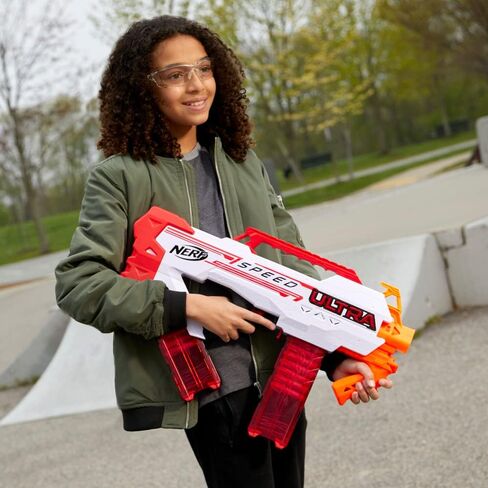 Nerf F4929 Ultra Speed Fully Motorised Blaster, Compatible Only with Nerf Ultra Darts, Multicolor, 24 Nerf AccuStrike Ultra Darts in Saudi Arabia
