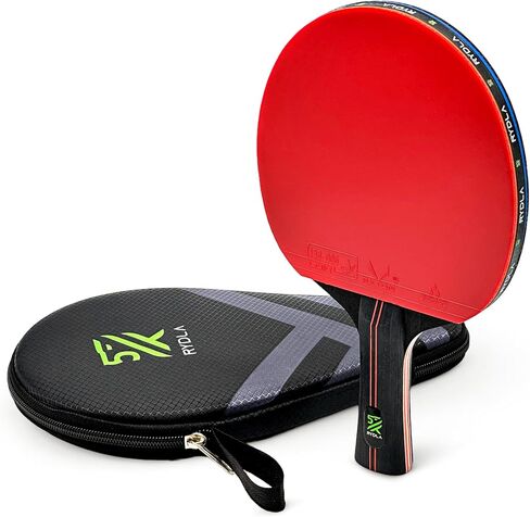 Professional Ping Pong Paddle – A Table Tennis Racket to Take Your Skill to The Next Level with Carbon Fiber Technology & Ergonomic Design – Premium Rubber & Sponge for Powerfull Speed & Spin. in Saudi Arabia