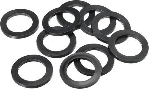 PATIKIL M32 Rubber Flat Washer, 10 Pack 32mm ID 45mm OD 4mm Thick Sealing Spacer Gasket Ring for Faucet Pipe Water Hose Fastener Bolt, Black in Saudi Arabia