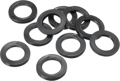 PATIKIL M32 Rubber Flat Washer, 10 Pack 32mm ID 45mm OD 4mm Thick Sealing Spacer Gasket Ring for Faucet Pipe Water Hose Fastener Bolt, Black in Saudi Arabia
