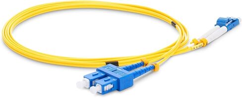 QSFPTEK 1G/10GB Fiber Optic Patch Cable, 0.5M(1.64ft) OS2 Duplex 9/125 SC to SC SC/UPC-SC/APC-SM Singlemode Fiber Optical Jumper Patch Cord in Kuwait