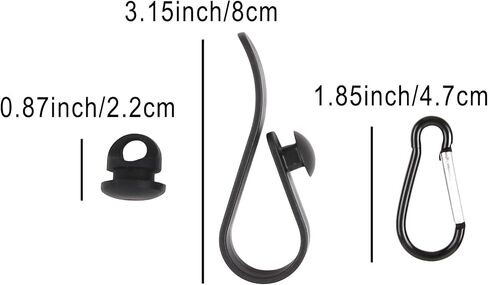 Hook Set Charms Accessories for Bogg Bags and Simply Southern Tote - Insert Hook Holder with Small Key Chain Clip for Small & Large Beach Tote - Multiple Color Options in Saudi Arabia