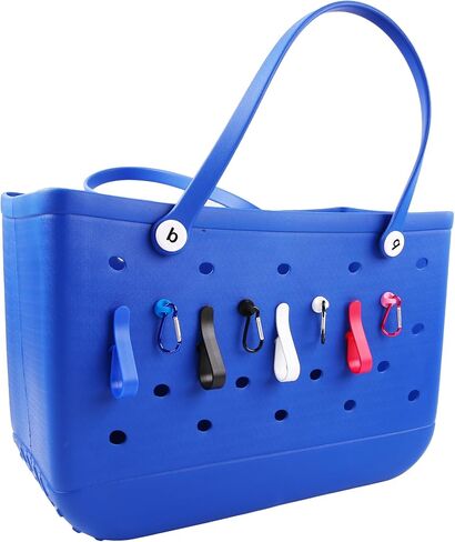 Hook Set Charms Accessories for Bogg Bags and Simply Southern Tote - Insert Hook Holder with Small Key Chain Clip for Small & Large Beach Tote - Multiple Color Options in Saudi Arabia