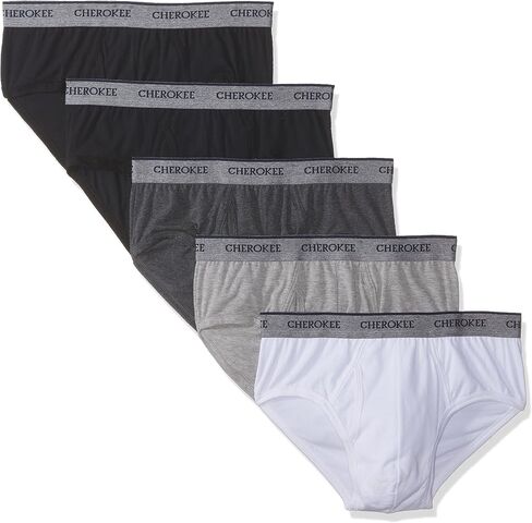 CHEROKEE Men's Classic Brief 5 Pack Underwear, Ultra Soft and Breathable in Saudi Arabia