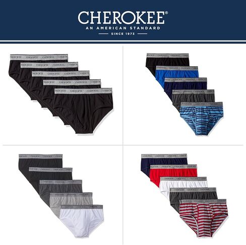 CHEROKEE Men's Classic Brief 5 Pack Underwear, Ultra Soft and Breathable in Saudi Arabia