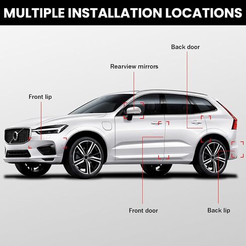4PCS Car Door Edge Protection Stickers, Rubber Anti Scratch Resistant Bumper Protector Trim, Auto Side Door Self Adhesive Decals, Vehicle Protective Strip for Cars SUV Truck（Black） in Saudi Arabia