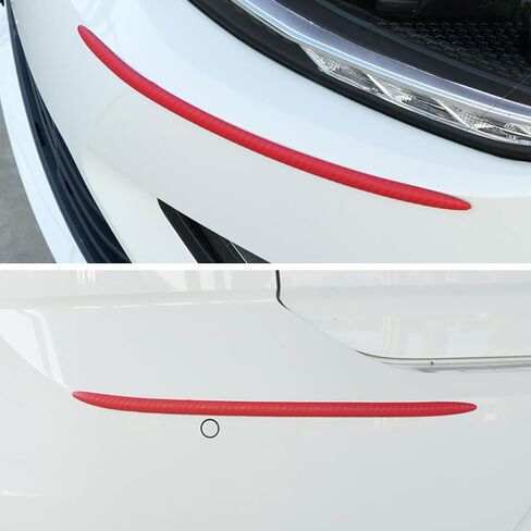 4PCS Car Door Edge Protection Stickers, Rubber Anti Scratch Resistant Bumper Protector Trim, Auto Side Door Self Adhesive Decals, Vehicle Protective Strip for Cars SUV Truck（Black） in Saudi Arabia