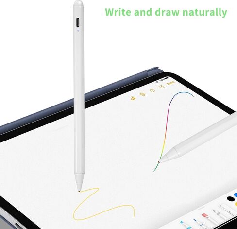 Electronic Stylus for iPad Pro 9.7" Pencil,Active Capacitive Pencil Compatible with Apple iPad Pro 9.7-inch Stylus Pens,Good on Drawing and NotesType-C Rechargeable Pen, Black in Saudi Arabia