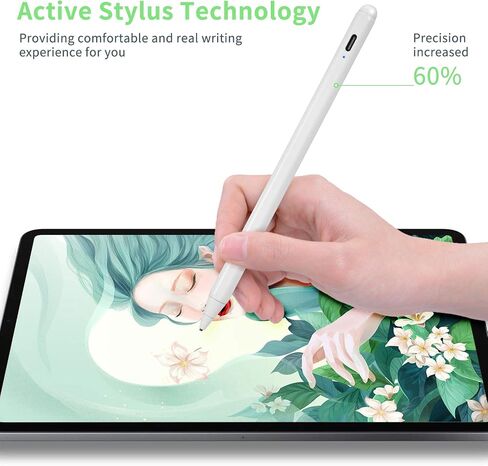 Electronic Stylus for iPad Pro 9.7" Pencil,Active Capacitive Pencil Compatible with Apple iPad Pro 9.7-inch Stylus Pens,Good on Drawing and NotesType-C Rechargeable Pen, Black in Saudi Arabia
