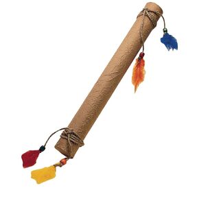 S&S Worldwide Tribal Rainsticks Craft Kit, DIY For Kids, Classroom, Camp, After School, Educational, Multicultural Craft, Native American, Falling Rain Sound, All Supplies Included, 15" Long, Makes 24