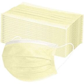Disposable 50 PCS Filter 3-ply Face Mask Personal Protection Dust-Proof Anti Spittle Eye Mask for Earloop - Blue