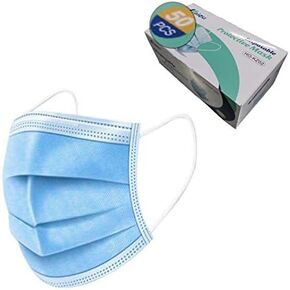 Premium Medical Grade Disposable Face Masks 3-Ply 3-Layer (50 Masks per Box)
