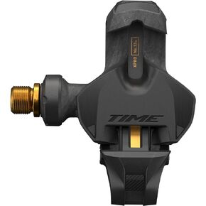 TIME XPRO 12SL Carbon Pedals with Titanium Spindle and Ceramic Bearings - Includes ICLIC Free Cleats, Q-Factor 57, Carbon Gold B1
