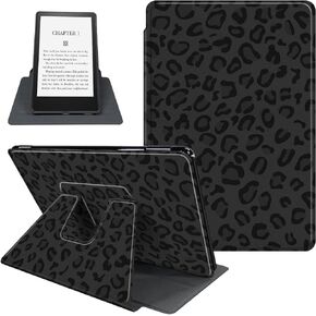 Case for 6.8" Kindle Paperwhite (11th Generation-2021) & Kindle Paperwhite Signature Edition, 360 Degree Rotating Folio Stand Smart Cover Auto Sleep/Wake, Bee