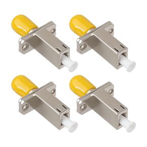 4 Pcs LC Female to ST Female Simplex Fiber Optic Coupler Single Mode Fiber Optic Adapter