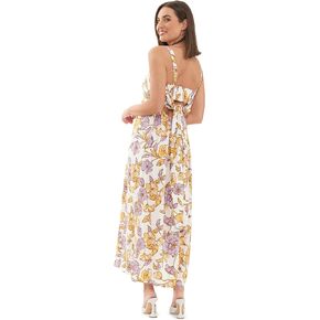 Ripe Maya Tie Back Linen Dress Natural