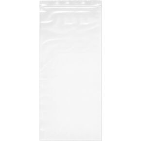 Plymor 8" x 18" (Pack of 50), 4 Mil Heavy Duty Zipper Reclosable Plastic Bags