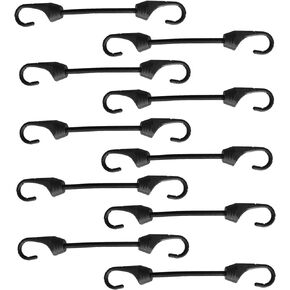 Mini Bungee Cord with Hooks 2 inch, 10-Piece, UV Resistant, 5 mm Diameter Elastic Rubber Cord…