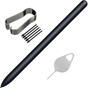 Tab S9 FE Pen Stylus Galaxy Tab S9 Series S قلم بديل Tab S9+ قلم لمس لجهاز Samsung Galaxy Tab S9 Ultra Pen Tab S9FE S Pen مع جزء إصلاح النصائح (بدون بلوتوث) (رمادي)