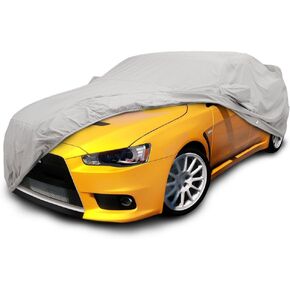 CarsCover Custom Fit 2003-2017 Mitsubishi Lancer Evolution EVO Car Cover Heavy Duty All Weatherproof Ultrashield Covers (Gray)
