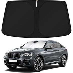 KUST Custom Fit Windshield Sun Shade for 2019-2024 BMW X4 SUV Accessories Sunshade Sun Visor Protector Foldable Blocks UV Rays Keep Your Car Cooler