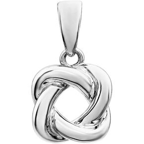 Sonia Jewels Forever Love Knot Infinity Twist Promise Design Charm Pendant (16mm x 8.2mm) - SKU#12272