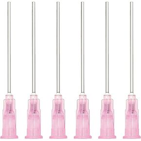 100 PCS Dispensing Blunt Needles, Industrial Liquid Dispenser Needle Adhesive Glue Dispensing Blunt Tip Luer Lock 1.5inch (18G)