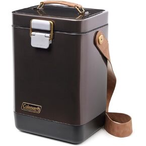 Coleman 1900 Collection Premium Steel Belted Cooler & Wine Chiller, Insulated Stainless Steel Portable Cooler with Ice Retention, Great for Beach, Camping, Tailgating, Picnic, & More