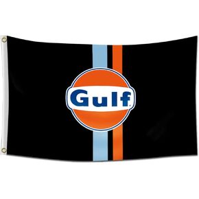 Arbinger Gulf Racing راية العلم المرآب ديكور جدار 3x5 قدم / طباعة عالية الدقة / لون اهتزاز / بوليستر 150D in Kuwait