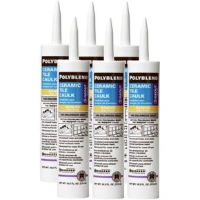 Custom Building Products PC38210S-6 10.5 Oz Bone Ceramic Tile Caulk (Pack of 6)