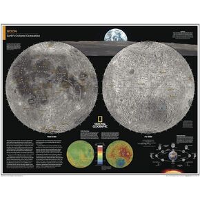National Geographic: Moon - Poster - 28 x 22 inches - Rolled Canvas