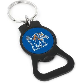 aminco NCAA unisex-adult Bottle Opener Keychain, Black