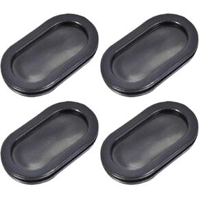 uxcell Wire Protector Oil Resistant Armature Oval Rubber Grommets 30x65mm Mounting Dia 4Pcs