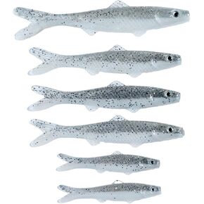 Silver Minnows + Lifelike Lure for All Fish + Durable Material That Catches Fish + Freshwater & Saltwater Fishing Lure + Hooks & Anchors