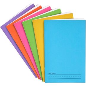 Bright Creations 6 Pack of Blank Books for Kids to Write Stories, Make your Own Comic, Journal, or Book, Paperback (6 Colors, 12 Sheets/24 Pages, 5.5x8.5 in)