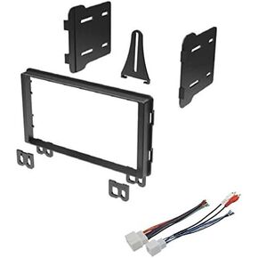Double DIN Car Stereo Radio Install Dash Kit and Wire Harness Made for Ford: 2001-2003 Mustang and 2002-2003 Explorer
