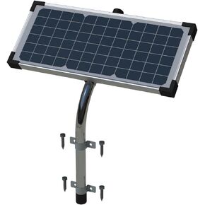 Ghost Controls 30 Watt Monocrystalline Solar Panel Kit for Automatic Gate Opener Systems Model AX30
