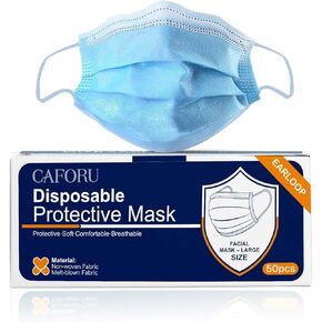 Disposable Face Mask 3 Ply with Ear loop Protection, 50 Count in Saudi Arabia