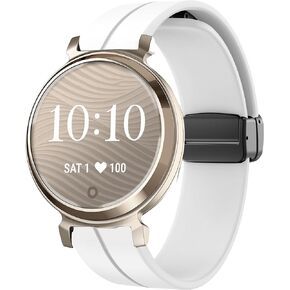 Compatible for Garmin Lily 2 Band, Soft Silicone Magnetic Buckle Sport Wristband Replacement Straps Compatible for Garmin Lily 2 Smartwatch