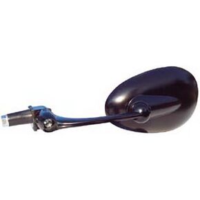 CIPA 11132 Replacement Quick Bar End Mounting ATV Mirror (Black) - Fits both Left Hand and Right Hand Sides