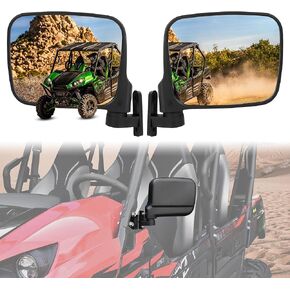 SAUTVS Adjustable Wider Rearview Side Mirrors for Kawasaki Teryx Teryx4, Folding Clear Rear View Side Mirrors for Kawasaki Teryx 800 / Teryx4 800 2016-2023 Accessories(2PCS)