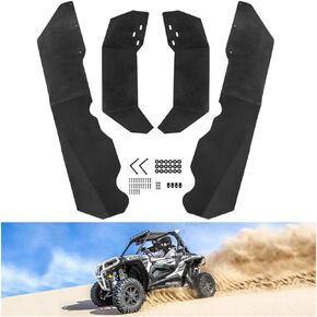 Kiwi Master Fender Flares Extensions Compatible for 2014-2023 Polaris RZR XP/4 1000 Accessories Extended Mud Flaps Guards