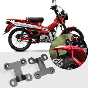 WOOGA Steel Adjustable Front Fender Mudguard Lift Riser 4CM Bracket Kit for Ho&nda Hunter Cub CT125 Accessories,for Trail 125 Front Mudguards Lift Rising Bracket
