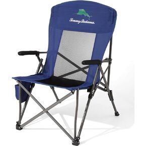 Tommy Bahama Folding Outdoor Beach Chair, 32.5" x 27" x 40", Blue