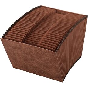Office Depot Expanding File, Letter, 1-31, 31 Pockets, Brown, OM01418