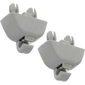 4F0857561 2Pcs Sun Visor Support Clip Retainer Compatible with A6 Quattro A7 A8 RS6 Compatible with Passat B7 Polo 6RD857561 6R0857561 (Grey)
