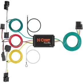 CURT 56457 Vehicle-Side Custom 4-Pin Trailer Wiring Harness, Fits Select Kia Forte, Black