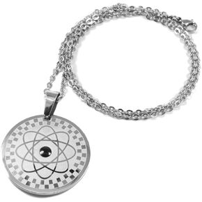 38® Stainless Steel Silver Necklace for Women Germanium Magnetic Field Therapy
