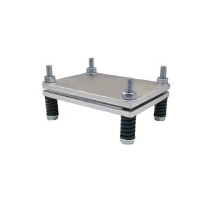 Battery Cell Fixture (Including Silicone pad and Business Card Paper), Aluminum Alloy Fixture, for pressurization and Lithium-Sulfur,for lab Research. (160mm * 120mm * 8mm)